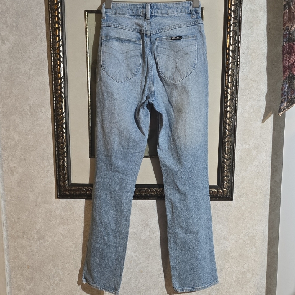 #110. ROLLA'S Original High Rise Straight Leg Jeans - Picture 2 of 8